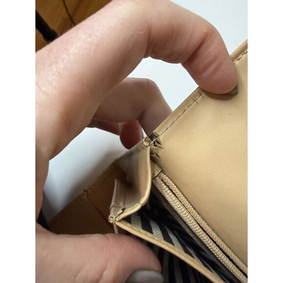 Kate Spade New York Women's Pink and Tan Leather Wallet [jb] - Picture 10 of 11